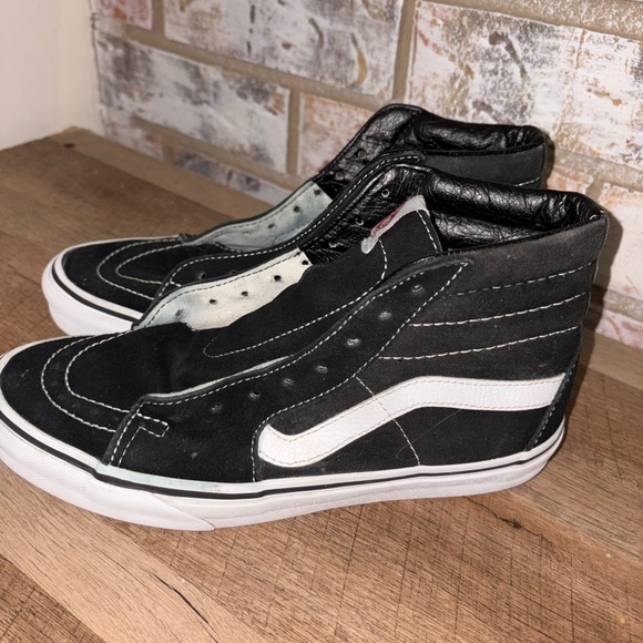 Vans Black and White High-Top Sneakers - Picture 1 of 5